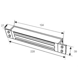 Fermax 3050 ABREP. ELECTROMAGNETICO EMPOTRAR 300KG