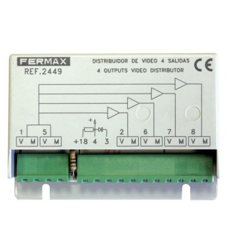 Fermax 2449 DISTRIBUIDOR DE VÍDEO 4 SAÍDAS