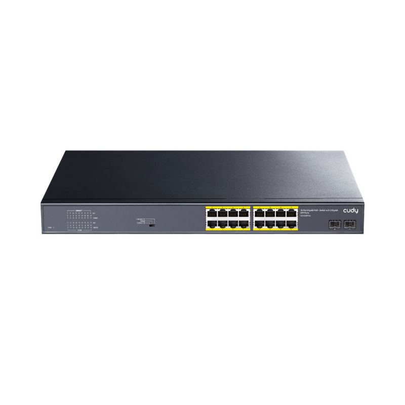 Cudy GS1020PS2 16 puertos PoE+ Gigabit. 2 ranuras SFP Gigabit