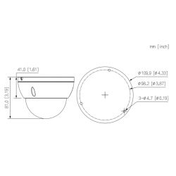 Dahua IPC-HDBW2230E-S-0280B-S2-QH3 Domo IP H265 2M DN dWDR 3DNR…