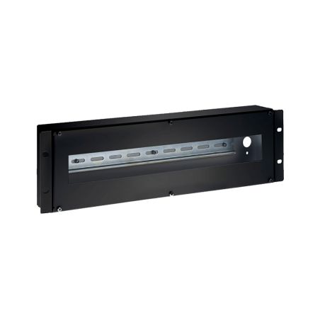 RACK-DINRAIL-3U - Painel Rack 19\", Carril din, Tamanho 3U, Entrada de…