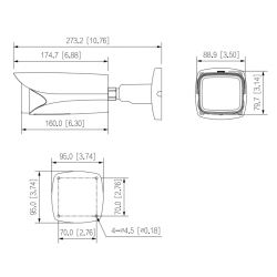 Dahua IPC-HFW5541E-ZE-S3 Tubulaire IP H265 5M WDR Deeplight…