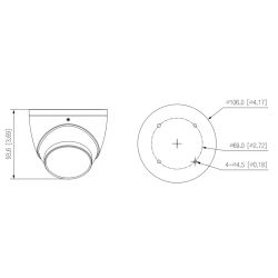 Dahua HAC-HDW2802T-A-0280B-S2 Dôme HDCVI 4K DN WDR Starlight…