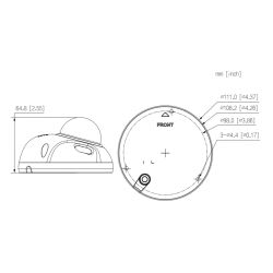 Dahua IPC-HDBW3241F-AS-0280B-S2 Dôme IP H265 2M DN WDR…