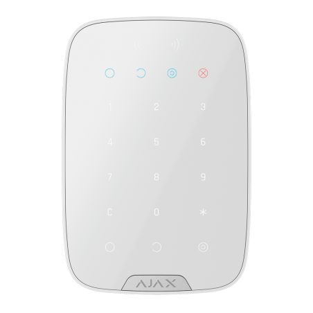 Ajax AJ-KEYPADPLUS-S-W - Teclado independiente con lector, Alimentación 4…