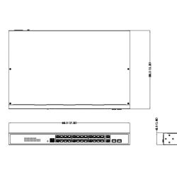 Dahua PFS4226-24GT-230 Switch PoE 2.0 24 puertos 10/100/1000 + 2…