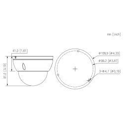 Dahua IPC-HDBW2241E-S-0360B Dôme IP H265 2M DN WDR Starlight…