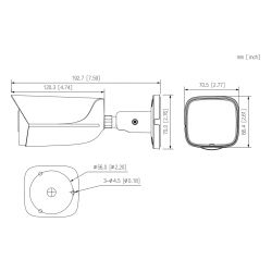 Dahua IPC-HFW3441E-S-0280B-S2 IP tubular H265 4M DN WDR…