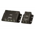 ATEN UCE3250-AT-G The UCE3250 4-Port USB 2.0 Cat 5 Extender is a two-unit device that performs the…