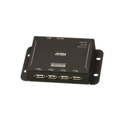 ATEN UCE3250-AT-G El extensor USB 2.0 Cat 5 de 4 puertos UCE3250 es un dispositivo de dos unidades…