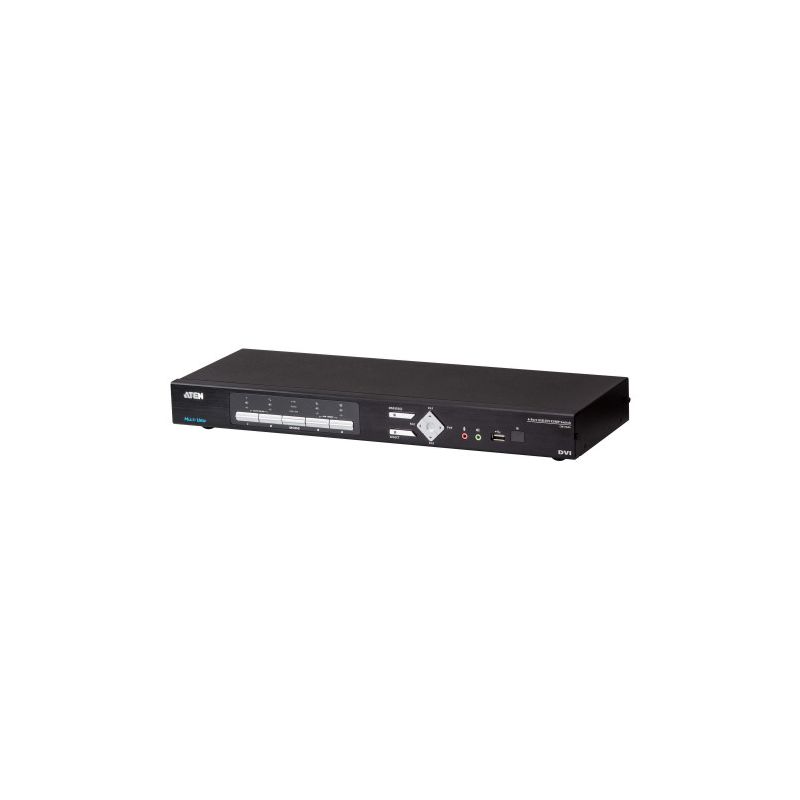 ATEN CM1164A-AT-G Le commutateur USB DVI KVMP multi-vues à 4 ports ATEN CM1164A améliore…