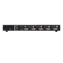 ATEN CM1164A-AT-G O switch ATEN CM1164A Multi-View USB DVI KVMP de 4 portas melhora a eficiência…