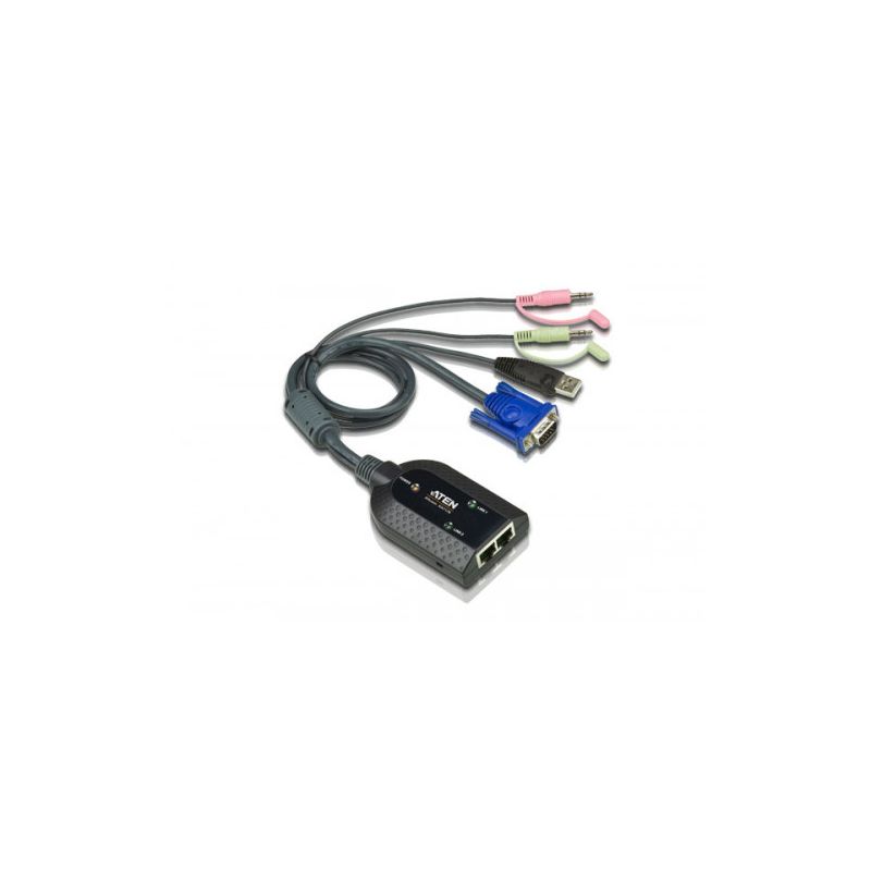 ATEN KA7178-AX El cable adaptador KVM KA7178 se conecta a los puertos de la tarjeta gráfica, USB y…