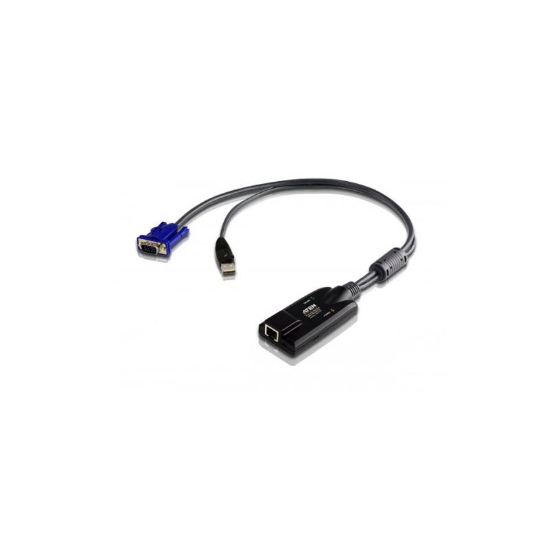 ATEN KA7175-AX Le câble adaptateur USB KA7175 connecte le commutateur KVM aux ports vidéo, au…