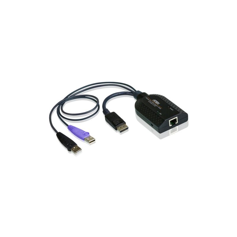 ATEN KA7169-AX The KA7169 KVM Adapter Cable connects a KVM switch to the DisplayPort and USB ports…