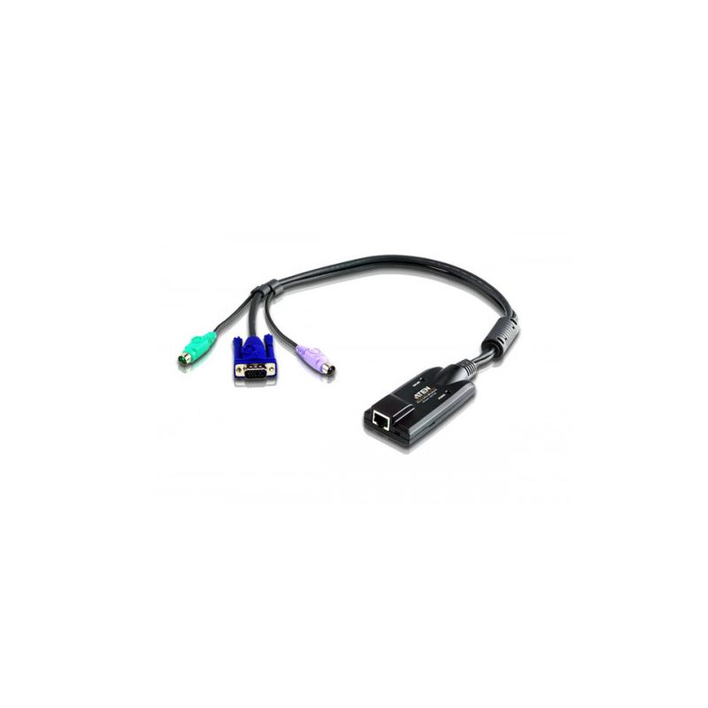 ATEN KA7120-AX Le câble adaptateur KA7120 PS/2 connecte le commutateur KVM aux ports vidéo,…