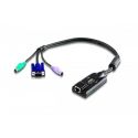 ATEN KA7120-AX El Cable adptador PS/2 KA7120 conecta el Switch KVM con las puertas de Video,…