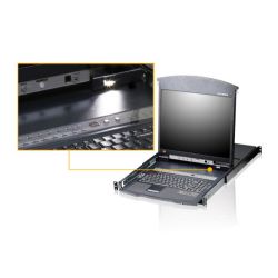 ATEN KL1508AM-AXA-XG El switch KVM con pantalla LCD KL1508A de ALTUSEN lleva single display de 17…