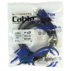 ATEN 2L-5202U Attention AT-2L5202U. Cable length: 1.8 m, Video port type: VGA, Product colour: Black