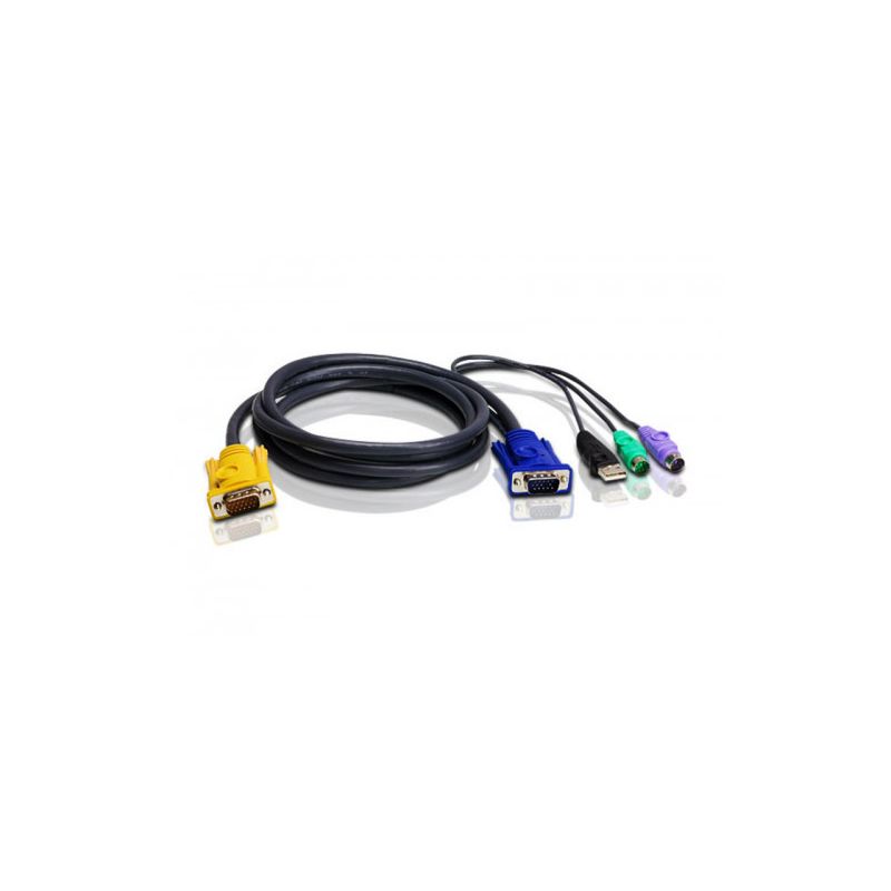 ATEN 2L-5303UP Cabo KVM PS/2-USB Aten de 3 m