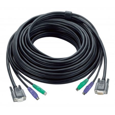 ATEN 2L-1010P Aten 30ft PS/2. Cable length: 10 m, Keyboard port type: PS/2, Mouse port type: PS/2