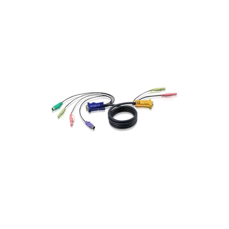 ATEN 2L-5302P Aten KVM PS/2 Cable with audio and SPHD 3 in 1 of 1.8 m