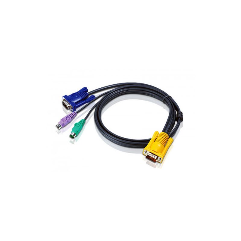 ATEN 2L-5203P Aten Cable KVM PS/2 con SPHD 3 en 1 de 3 m