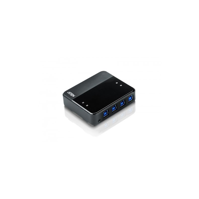 ATEN US434-AT El ATEN US434 es un dispositivo para compartir periféricos con 4 puertos USB 3.2…