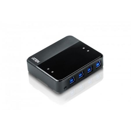 ATEN US434-AT The ATEN US434 is a peripheral sharing device with 4 USB 3.2 Gen1 ports that allows…