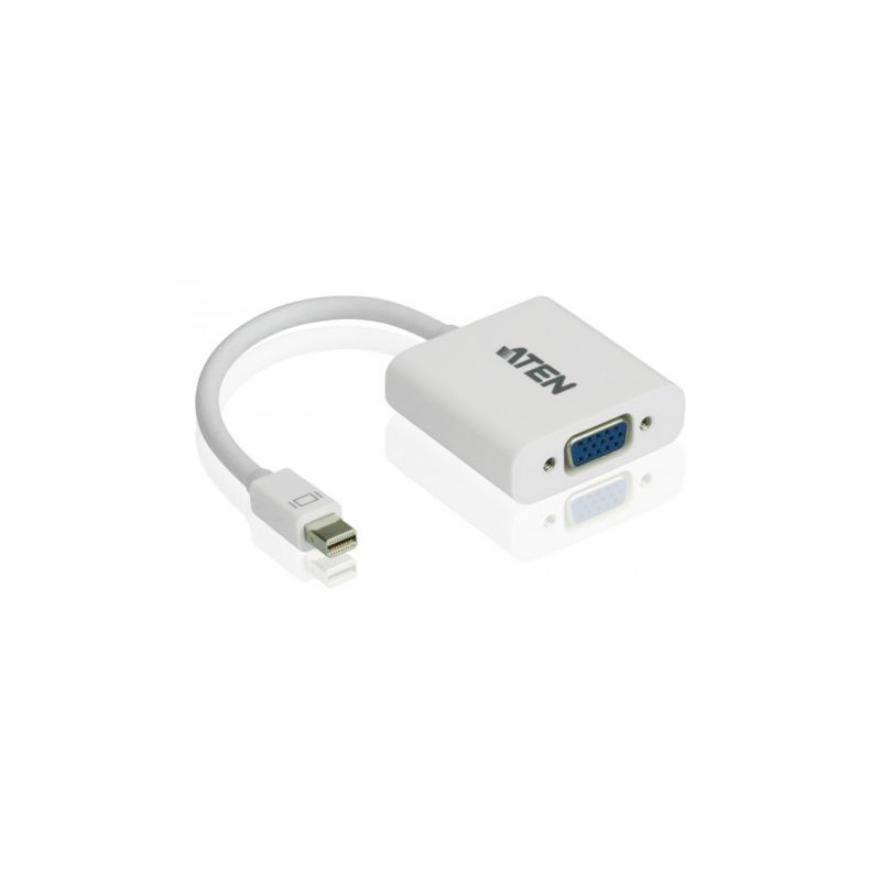 ATEN VC920-AT El adaptador de Mini DisplayPort a VGA le permite conectar un dispositivo con Mini…