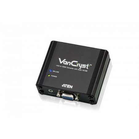 ATEN VC180-AT-G The VC180 is a VGA to HDMI converter with audio streaming that allows you to…