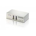 ATEN VS0202-AT-G Features \n- Each of the 2 video outputs can be switched between source 1 and 2…