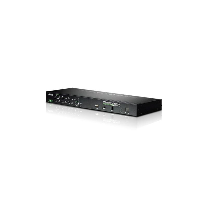 ATEN CS1716I-AT-G El switch KVM CS1716i es una unidad de control KVM sobre IP que permite tanto a…