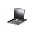 ATEN CL3000N-ATA-XG La console PS/2-USB légère CL3000 avec écran LCD est une console KVM LCD qui…