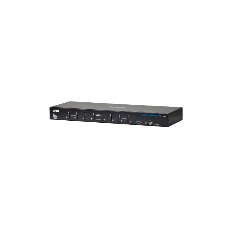 ATEN CS1788-AT-G El switch KVM para consola USB de 8 puertos e interfaz DVI Dual Link CS1788 es una…