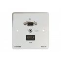 KRAMER 80-000110 Wall Plate Pasivo Gráficos de Vídeo por Ordenador, HDMI y Audio Estéreo