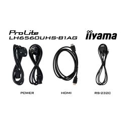 IIYAMA LH6560UHS-B1AG iiyama PROLITE. Conception du produit : Tableau de chevalet numérique