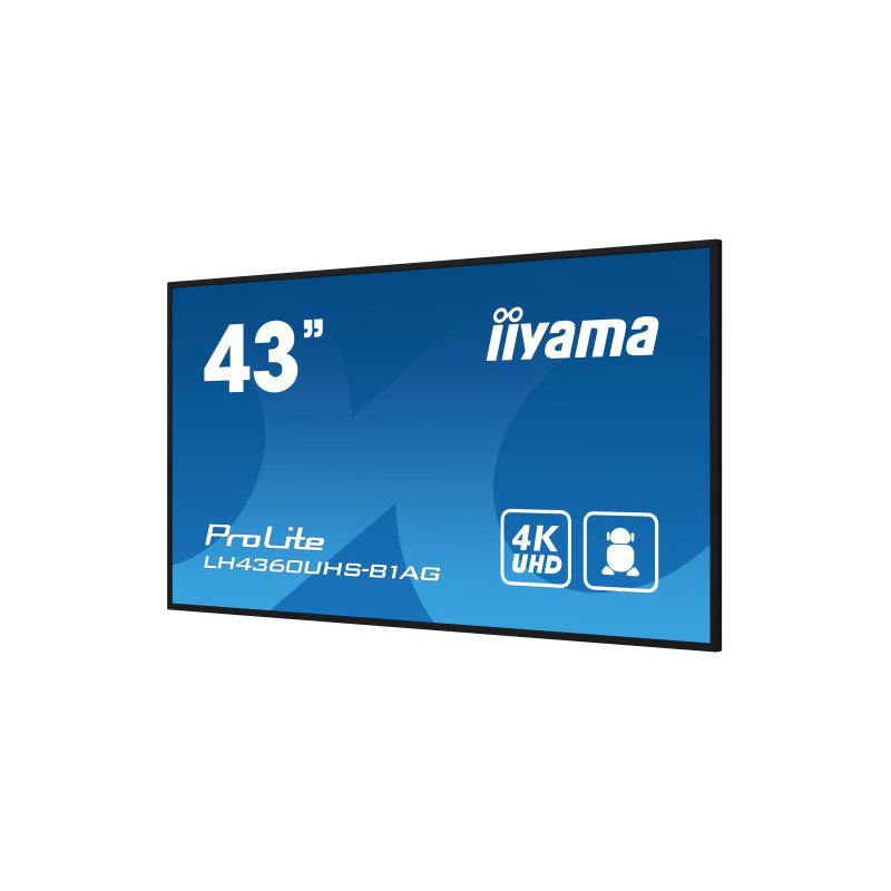 IIYAMA LH4360UHS-B1AG iiyama PROLITE. Design do produto: Quadro de cavalete digital