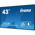 IIYAMA LH4360UHS-B1AG iiyama PROLITE. Design do produto: Quadro de cavalete digital