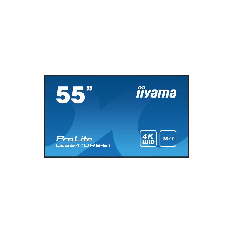 IIYAMA LE5541UHS-B1 Instalada en un bisel delgado, la iiyama LE5541UHS es una pantalla de…