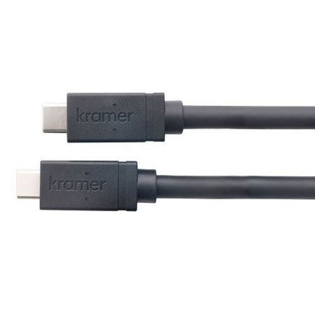 KRAMER 96-0235106 C-U32/FF é um cabo USB-C(M) para USB-C(M), USB 3.2 Gen-2 SuperSpeed+ que oferece…