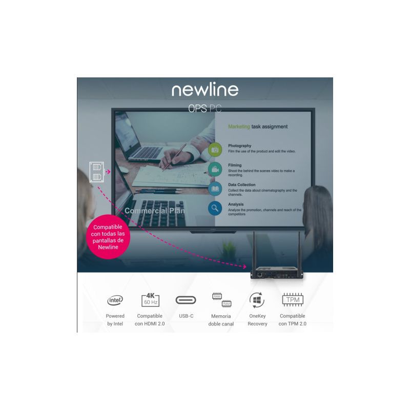 NEWLINE WB5B820W Les PC Newline OPS sont des ordinateurs pour écrans Newline qui s'intègrent…