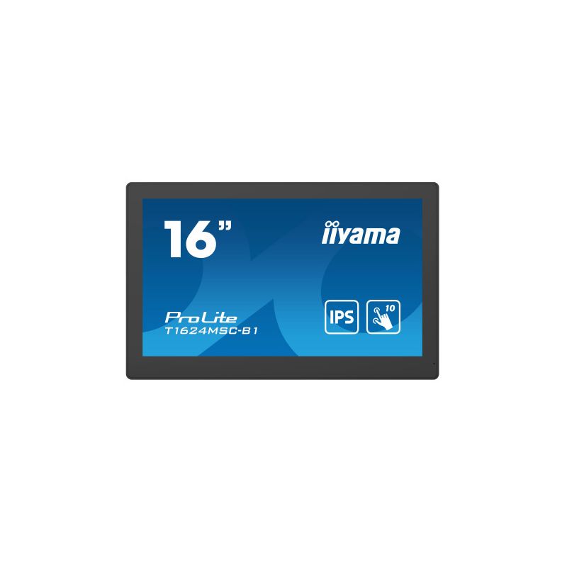 IIYAMA T1624MSC-B1 iiyama T1624MSC-B1. Design do produto: Tela plana interativa