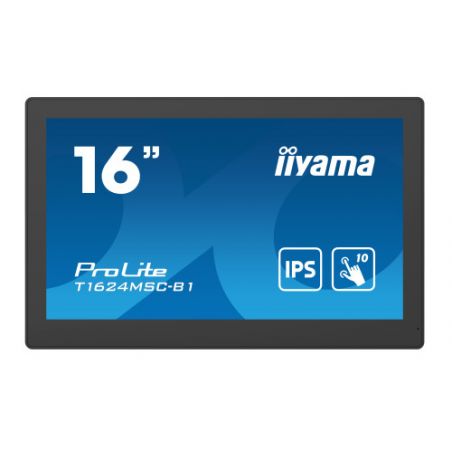 IIYAMA T1624MSC-B1 iiyama T1624MSC-B1. Design do produto: Tela plana interativa