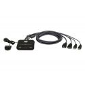 ATEN CS22HF-AT ATEN 2-port FHD HDMI USB KVM Switch in cable format