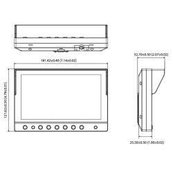 Dahua MLCDF7-T Monitor LED Touch de 7" para gravadores integrados