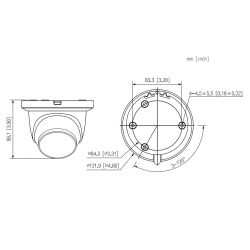 Dahua IPC-HDW2441TM-S-0280B Dôme IP H265 4M DN WDR Starlight…