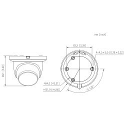 Dahua IPC-HDW3249TM-AS-LED-0280B H265 IP Dome 2M FULL COLOR WDR…