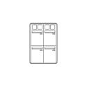 Comelit comelit-3254/VAI/PW POSTCOM PW LOCKER, 4 VERT.POS.CASES, FRONT REC., FLUSH-IN