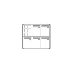 Comelit comelit-3255/VAE/PW POSTCOM PW LOCKER, 5 POS.VERT.CAS.,DEL.REC., SUPER.